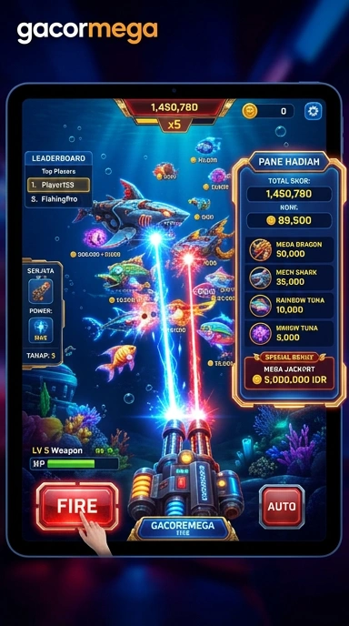 Layar utama gacormega — antarmuka bersih setelah instalasi